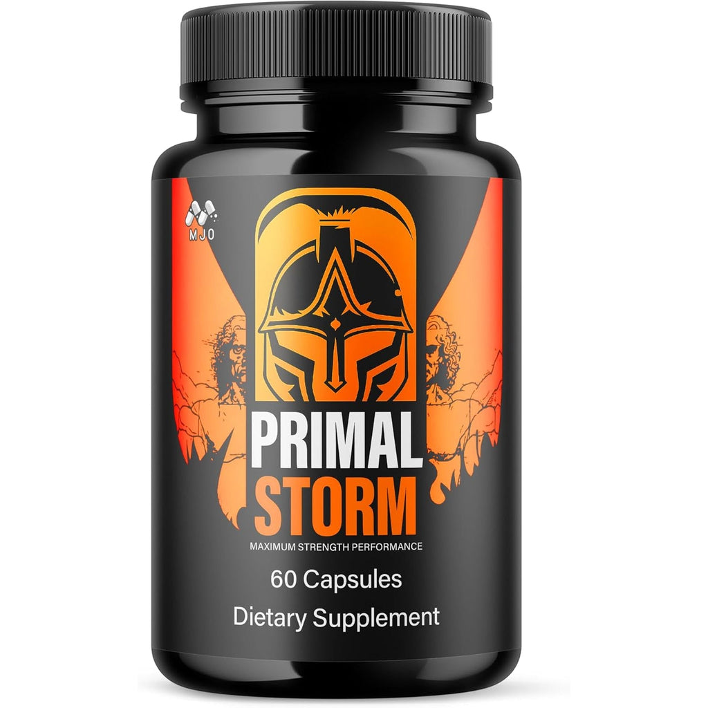 Primal Storm Capsules, Official Primal Storm Supplement for Men with All Natural Ingredients, Advanced Primalstorm Health and Wellness Pills Maximum Strength Formula Vitamin Supplement (60 Capsules)