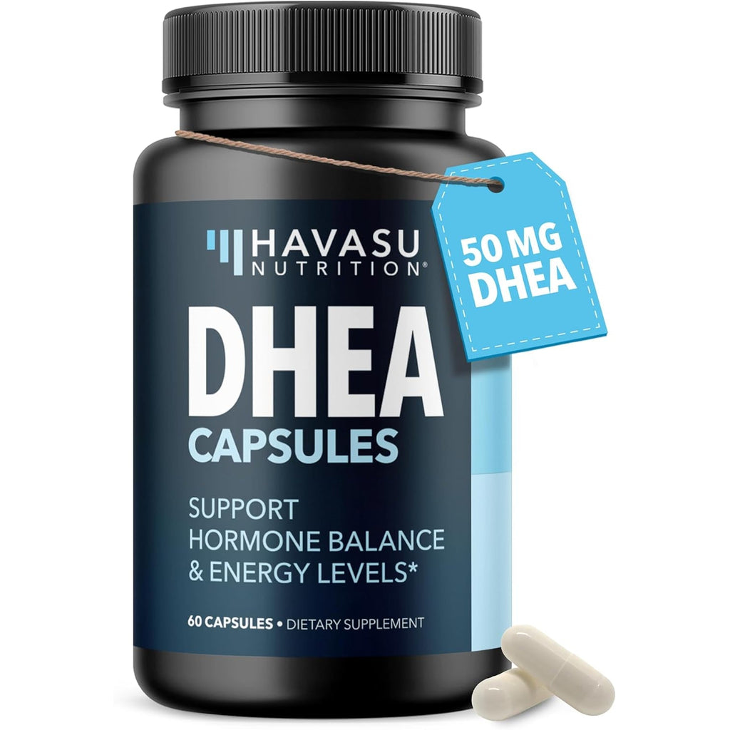 DHEA 50Mg per Serving Supplement for Hormone Balance - Supports Energy for Men and Women - Dehydroepiandrosterone Capsules for Mood, Aging & Vitality - Non-Gmo, Vegan - 60 Capsules, 2-Month Supply