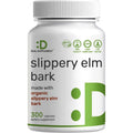 DEAL SUPPLEMENT Slippery Elm Capsules – 300 Pills, Made with Organic Inner Bark Powder Extract – Natural Herb for Soothing Throat & Digestive Support – Non-Gmo