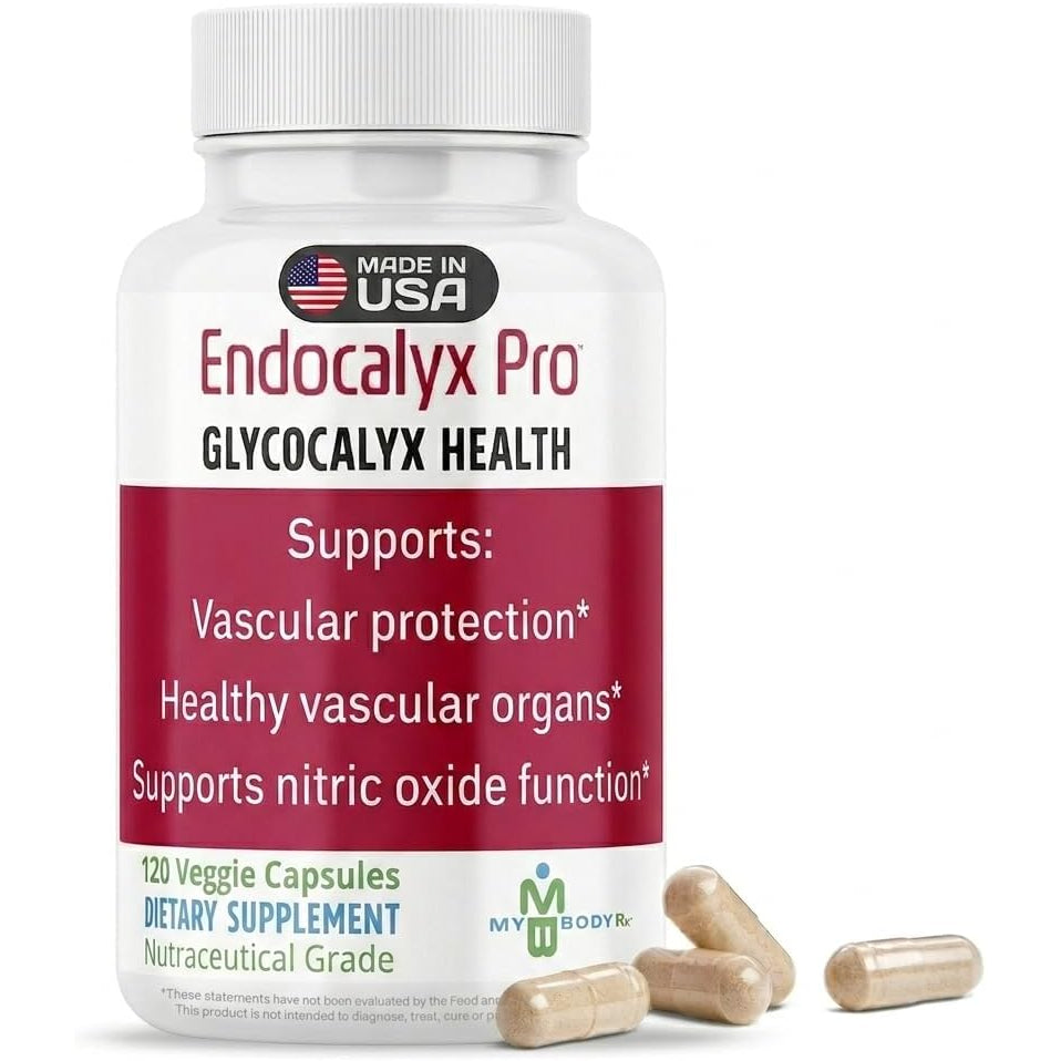 Endocalyx Pro Supplement – Endothelial Glycocalyx Support 120 Capsules - Vascular & Microcirculation Health – Clinically-Studied – Patented – Supports Nitric Oxide Functions