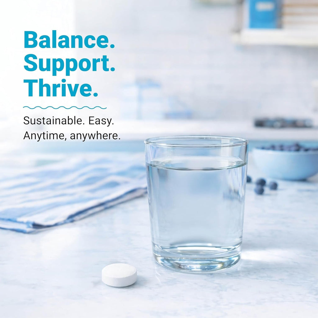 Alkalife Ph Balance Tablets, 1 Pack, Alkaline Mineral Support without the Bottles, Enteric-Coated for Maximum Absorption, Potassium & Sodium Bicarbonate, Immune Support, 90 Tablets (1 Month Supply)