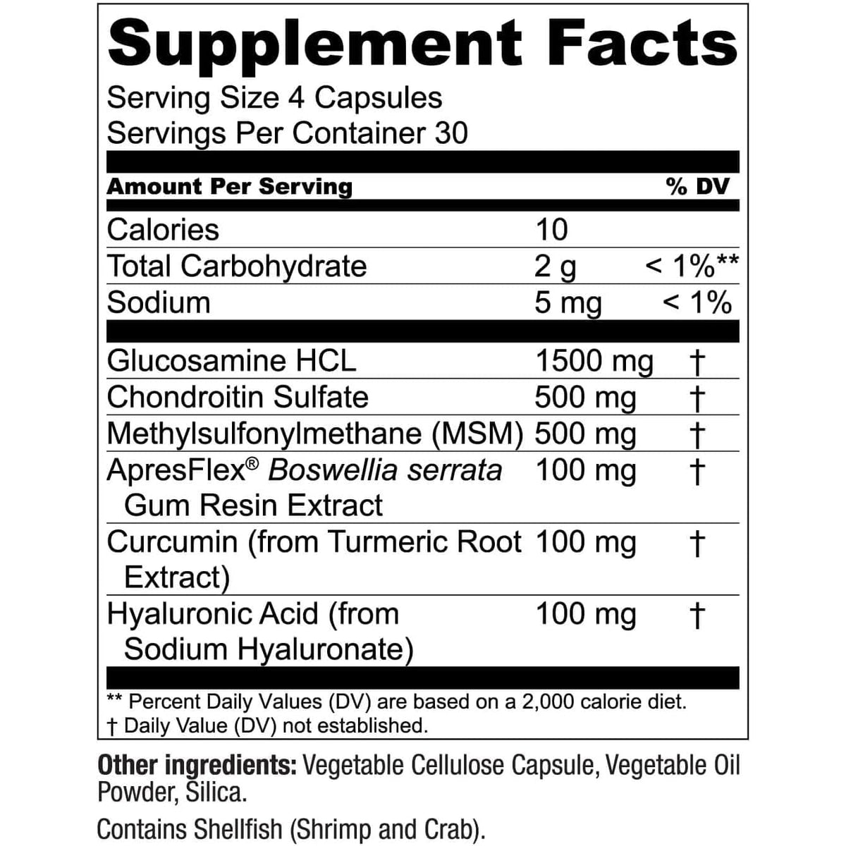 Live Conscious Glucosamine Chondroitin with MSM, Hyaluronic Acid, and More - Movewell Joint Health Supplement