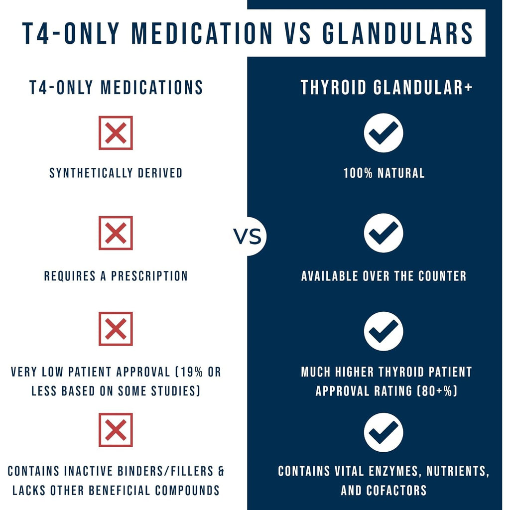 Dr. Westin Childs - Thyroid Glandular+ Freeze Dried, Grass-Fed Bovine Thyroid Support & Endocrine Health Supplement - L-Tyrosine, Selenium, Iodine 120 Ct