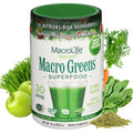 Macrolife Naturals Macro Greens Superfood Powder – 38 Superfoods with Probiotics, Digestive Enzymes & Adaptogens | Non GMO, Vegan, Gluten Free | 18B CFU | 10 Oz (30 Servings)