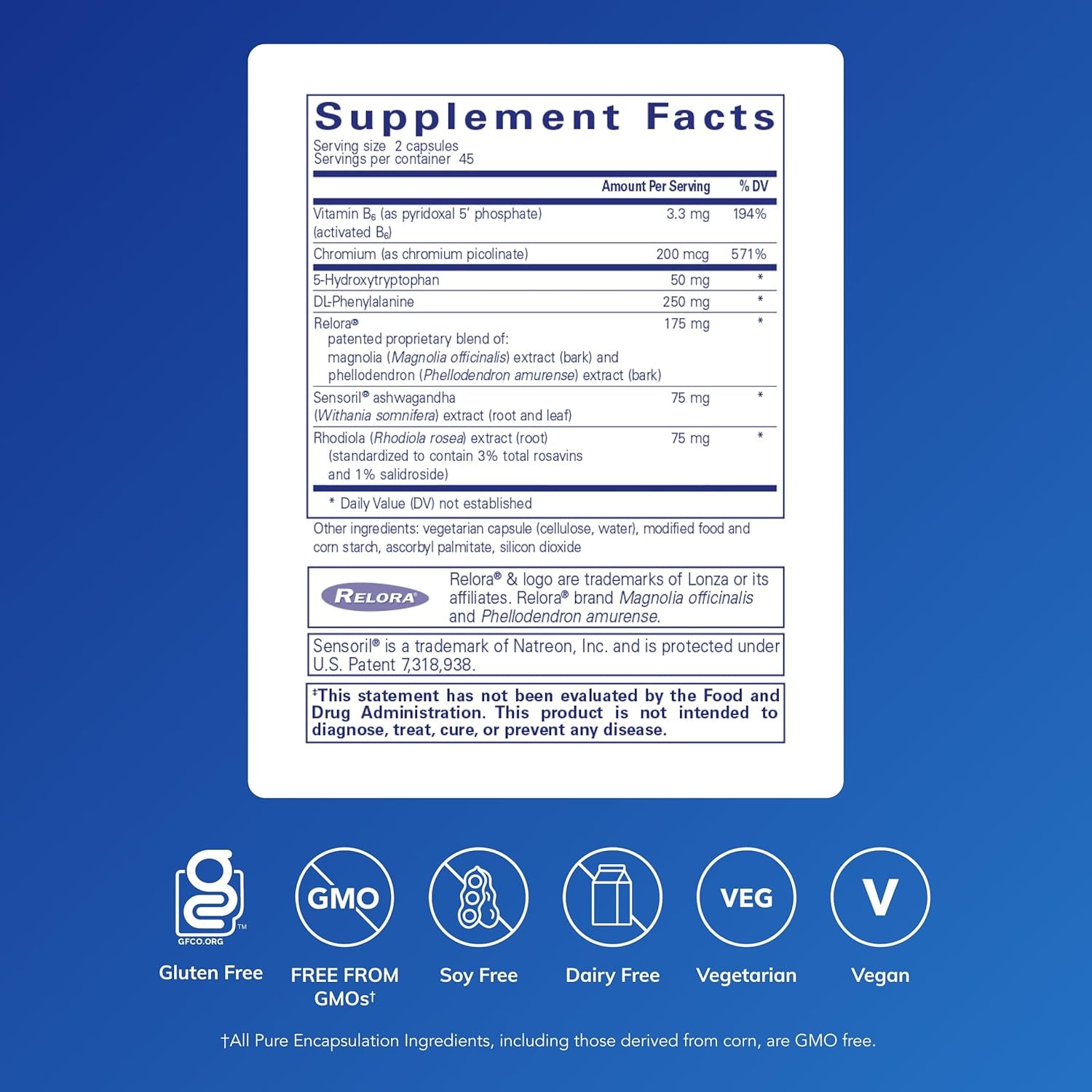 Pure Encapsulations Carbcrave Complex | with Sensoril Trim to Help Moderate Carbohydrate Intake and Lessen Appetite | 90 Capsules