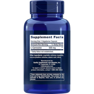 Life Extension Carnosine, Healthy Aging, Exercise Recovery, Gluten-Free, Non-Gmo, Vegetarian, 60 Capsules