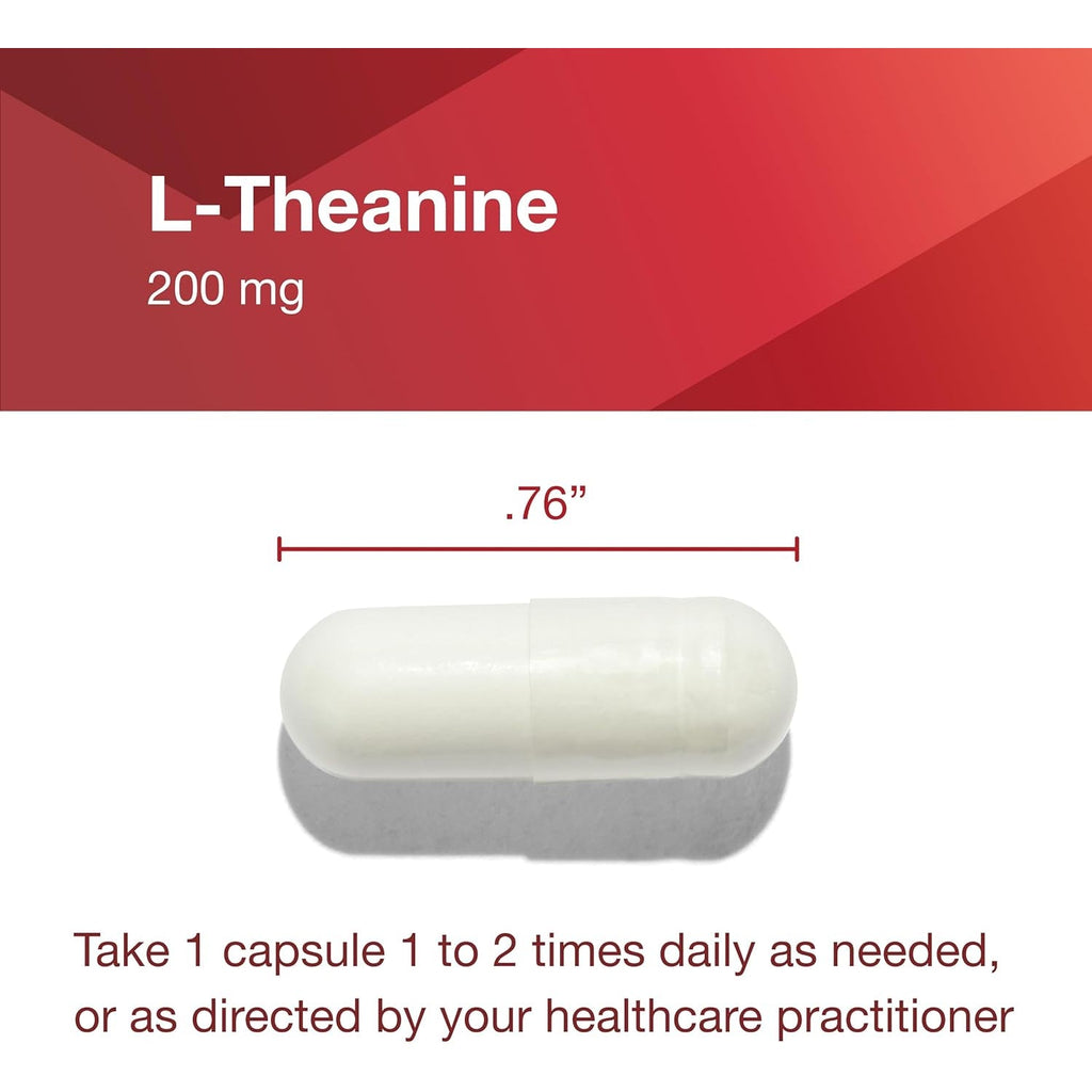 PROTOCOL for LIFE BALANCE L-Theanine 200Mg - Normal Stress Relief - Non-Drowsy - 60 Veg Caps