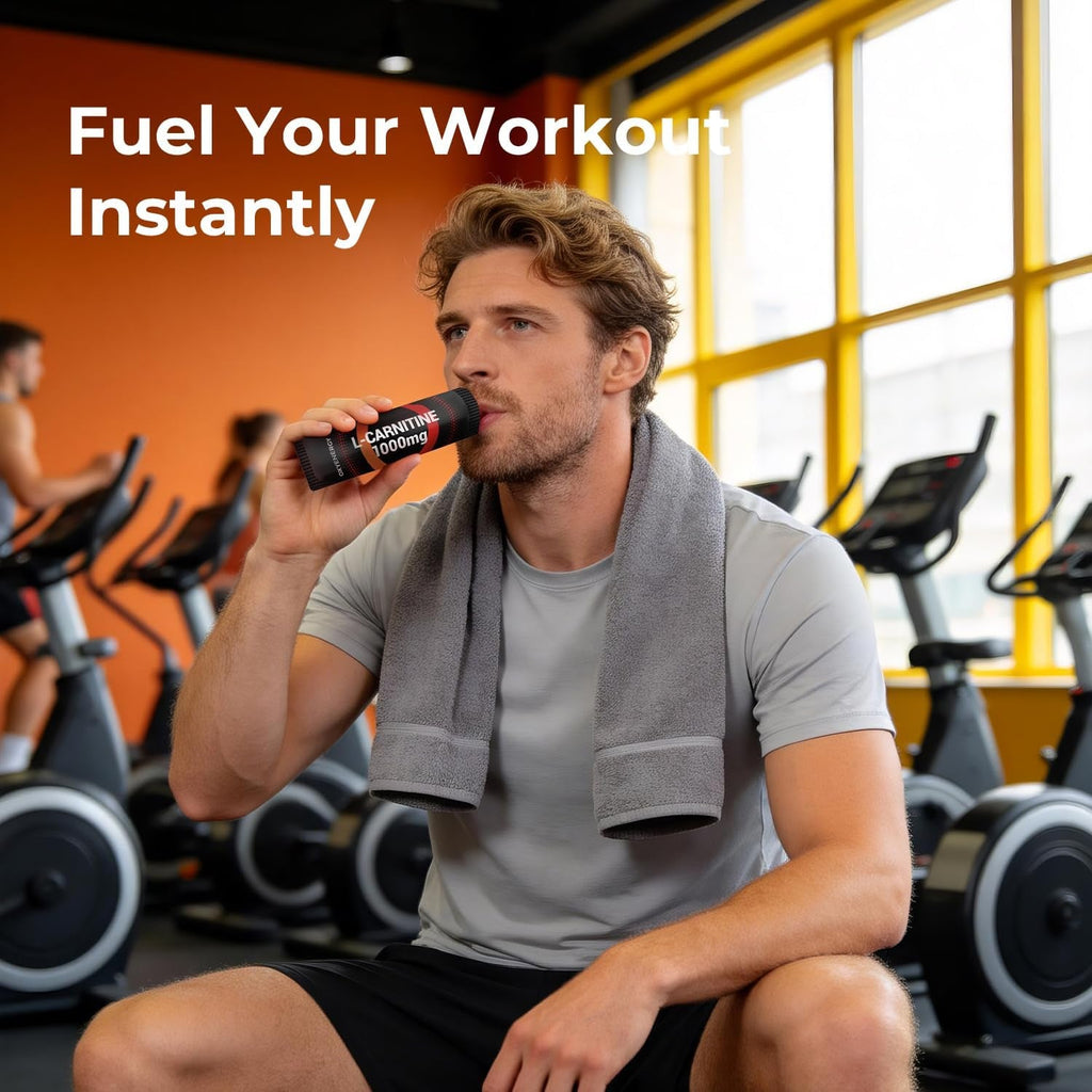 Oxyenergy Liquid L-Carnitine Supplement 1000Mg - Gentle for Daily Use, Zero Calorie, Sugar-Free, Stim-Free Fat Burning & Endurance Booster, 21 On-The-Go Individual Liquid Sticks