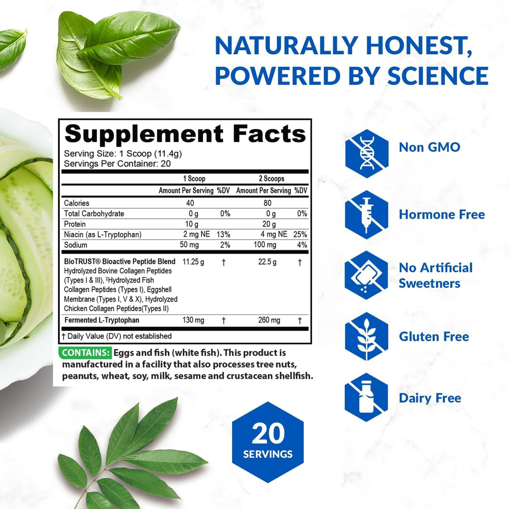 Biotrust Ageless Multi Collagen Peptides Powder - 5 Types (I, II, III, V, X) - Unflavored Collagen Powder for Women & Men - Hydrolyzed Protein - Grass Fed Beef, Fish, Chicken, Eggshell Membrane