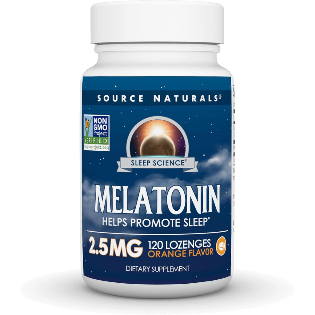 Source Naturals Melatonin 2.5 Mg - 120 Orange Flavored Lozenges