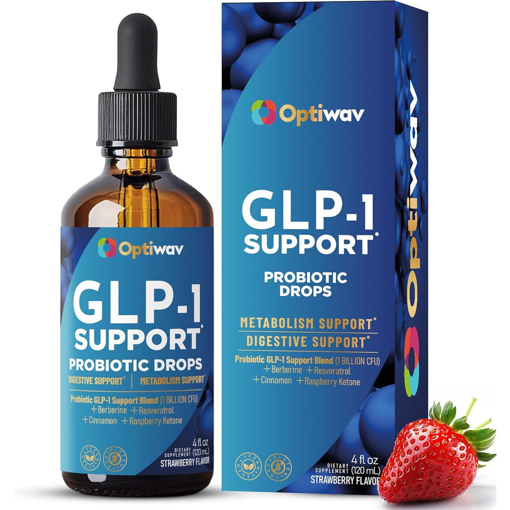 GLP-1 Support Probiotic Supplement for Weight Loss Fat Burner Support - Daily Natural Herbal Supplement for Women Men Digestive & Metabolic Health