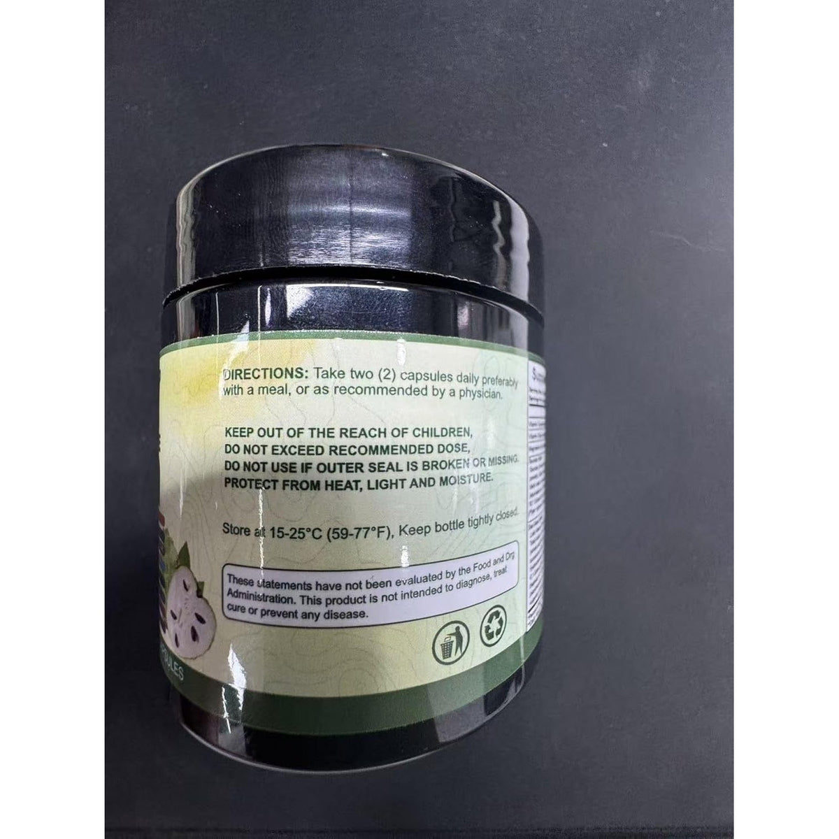 Soursop Capsules - 24 in 1 Graviola Soursop Capsules with Shilajit, Sea Moss, Lions Mane, Turmeric, Ashwagandha, Vegan, Ginger & Manuka Honey and More, Non-Gmo, 90Capsules