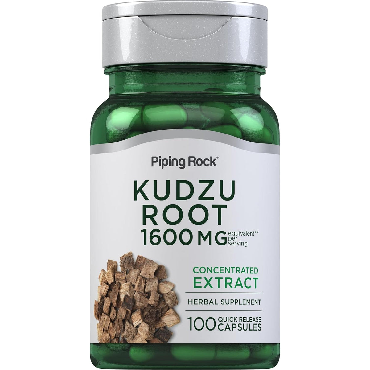Piping Rock Kudzu Root Capsules | 100 Count | Extract Pills | Non-Gmo, Gluten Free Supplement