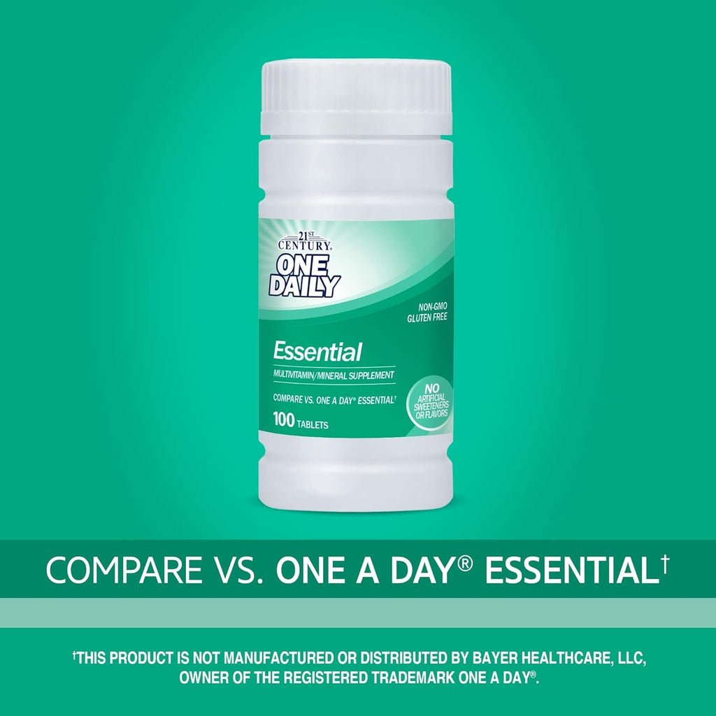 21St Century One Daily Essential Tablets, 100 Count