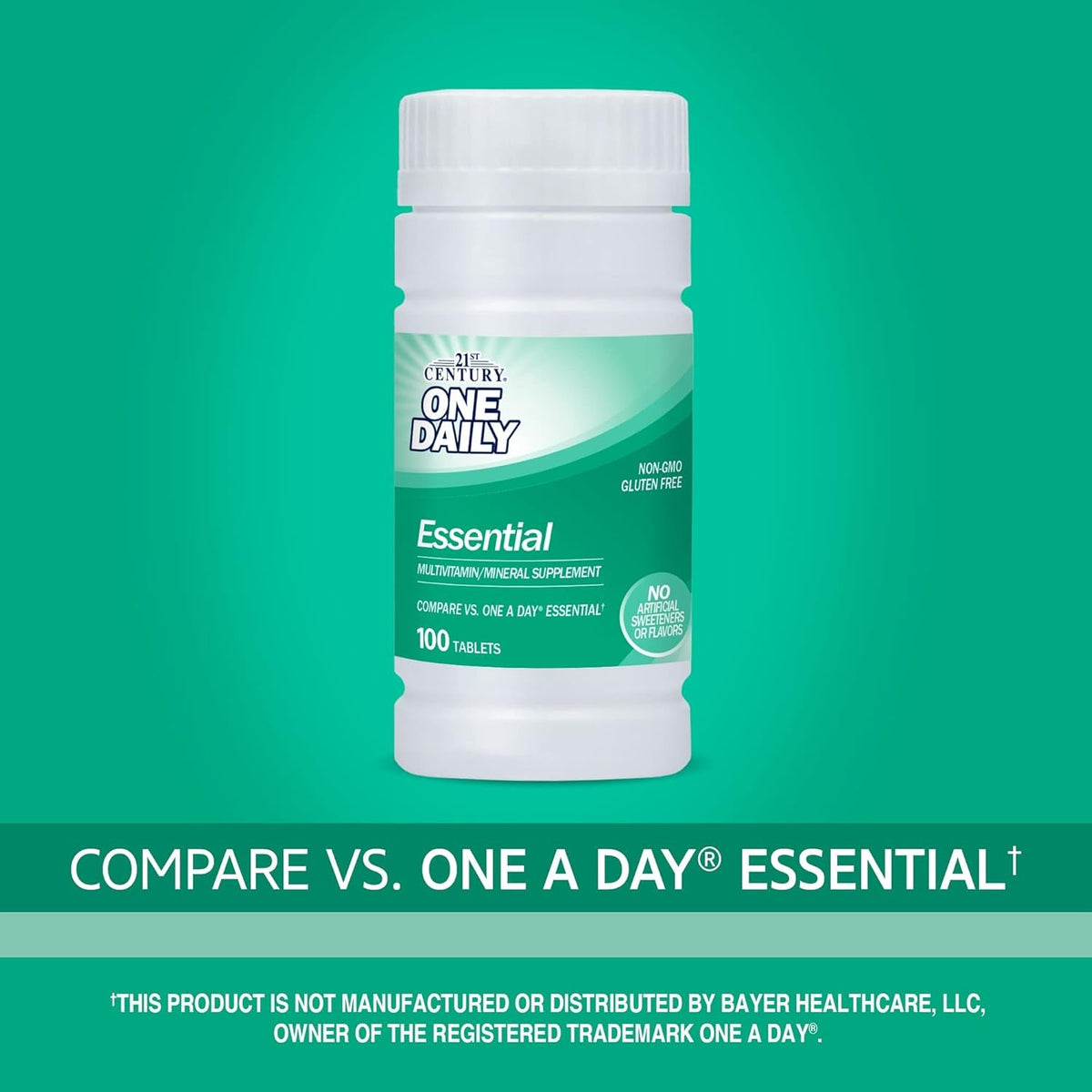 21St Century One Daily Essential Tablets, 100 Count