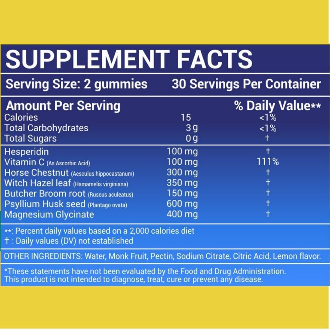 Hemorrhoid Treatment to Reduce Re-Occurrences & Easier Regularity with Stool Softener | 7 Clinically Studied Hemorrhoid Ingredients | Plant-Based Sugar Free Lemon 60 Vegan Gummies