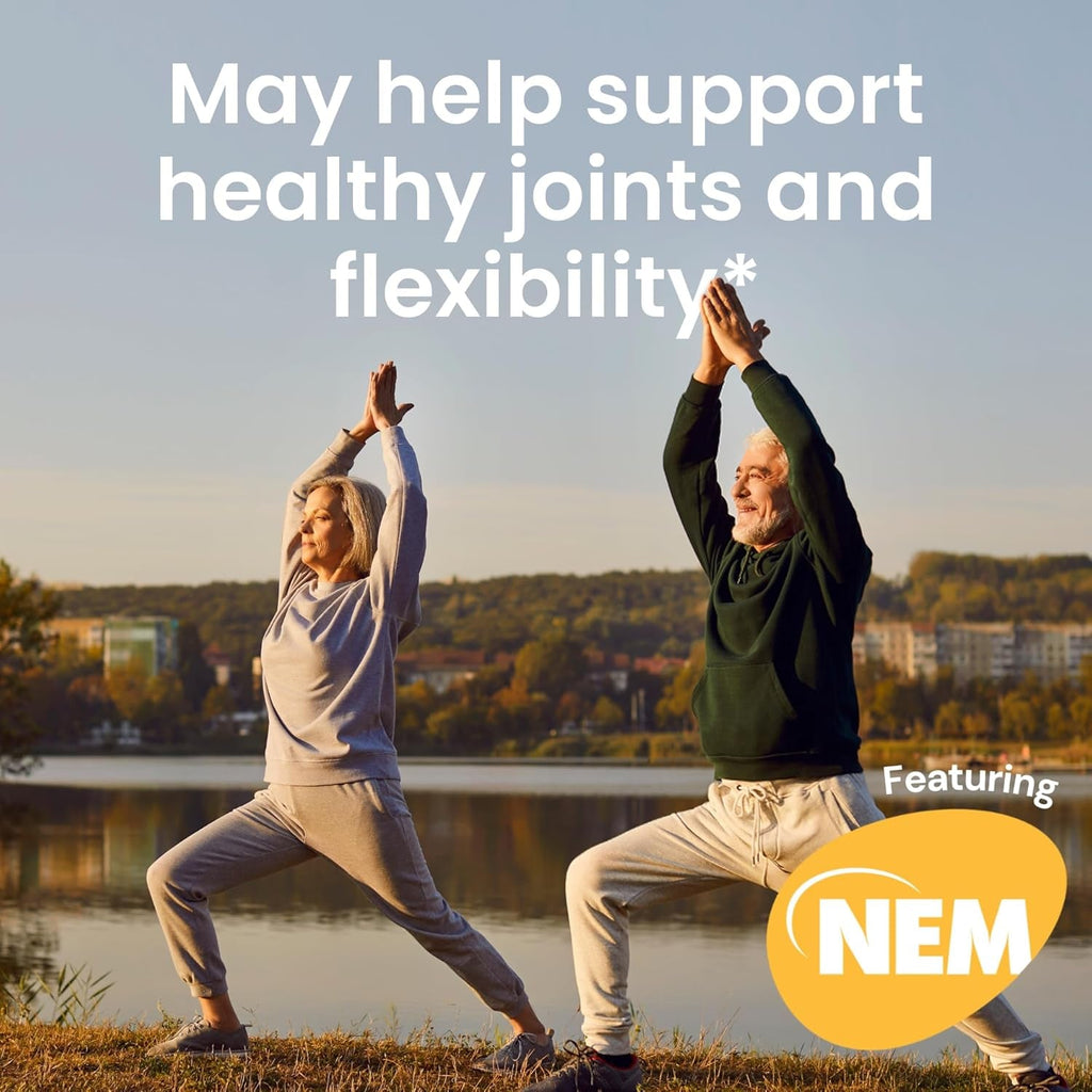 Healthy Origins NEM Eggshell Membrane 500 Mg, 120 Veggie Capsules - Clinically Studied, USA Sourced - Fast-Acting Supplement for Joint Comfort, Flexibility & Mobility - 4 Month Supply