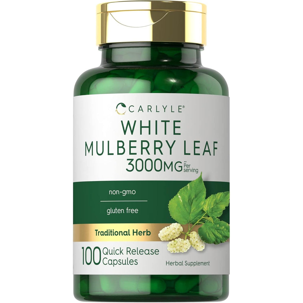 Carlyle Mulberry Leaf Extract | 100 Capsules | Non-Gmo and Gluten Free Herbal Supplement