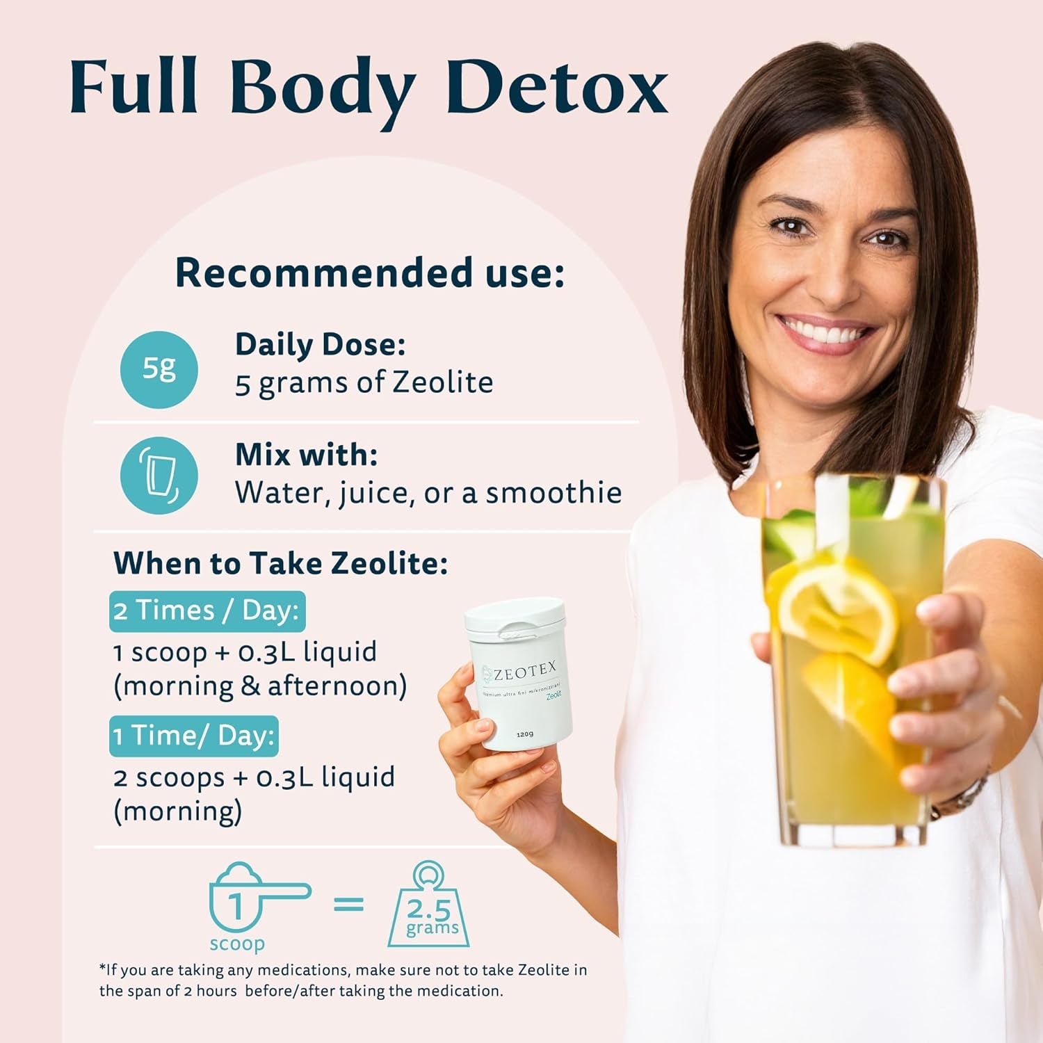 350G Zeolite Detox Powder – Clinoptilolite Supplement for Full Body Cleanse, Gut Health, Energy, Immune & Ph Support | Natural Mineral