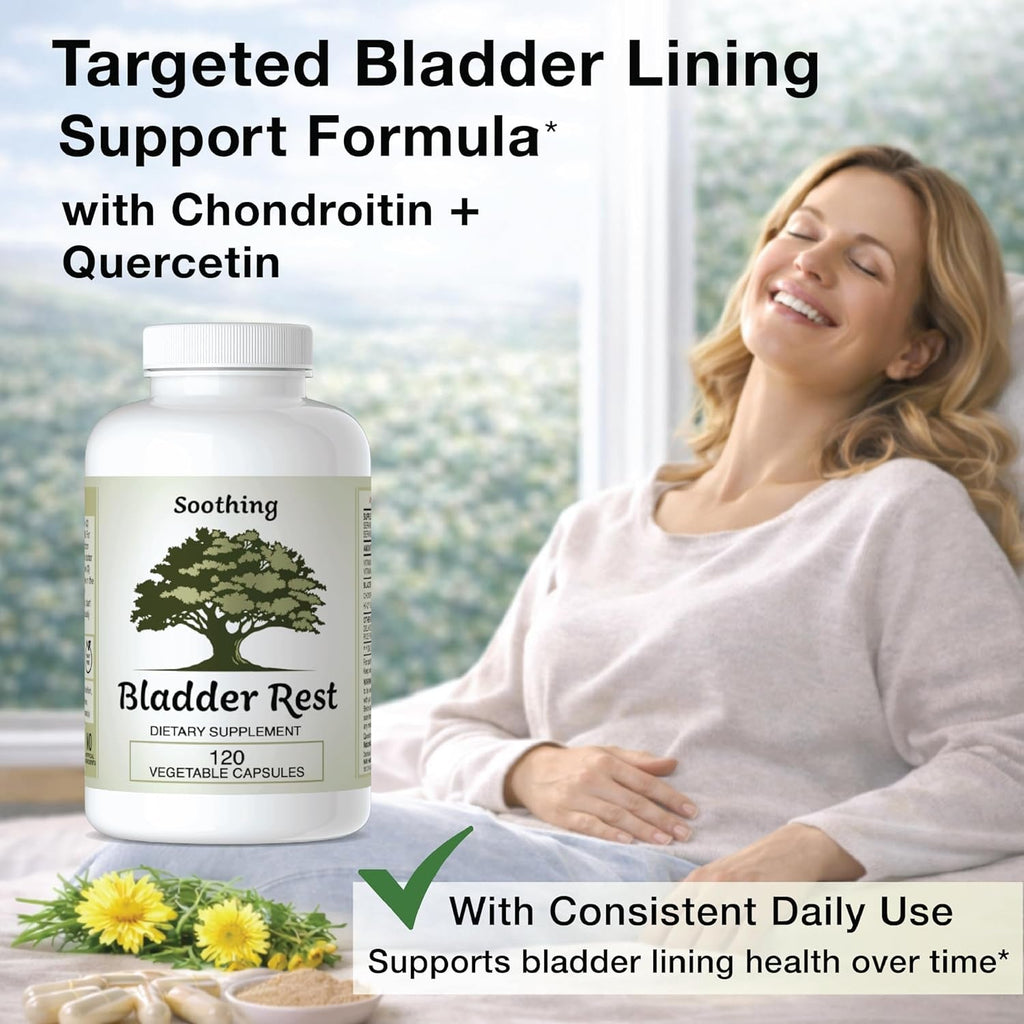 Bladder Health & Pelvic Discomfort* - Natural Lining Support* -120 Capsules - Made in the USA