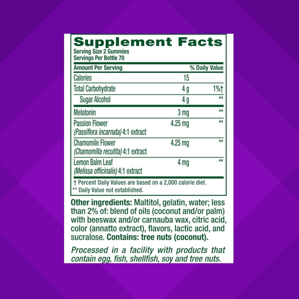 Vitafusion Melatonin Gummy Vitamins, 140 Count (Pack of 1)
