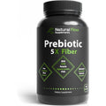Prebiotic Fiber Supplement 5-In-1 Capsules - Natural Flow 5X Fiber XOS, GOS, FOS, Acacia and Agave Inulin, Daily Soluble Fiber Formula for Gut Support and Boost Good Bacteria Diversity, 120 Caps