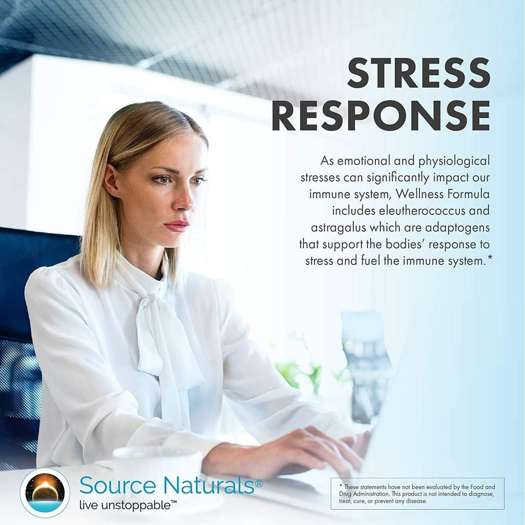 Source Naturals Wellness Formula Bio-Aligned Vitamins & Herbal Defense - Immune System Support Supplement & Immunity Booster* - 90 Tablets
