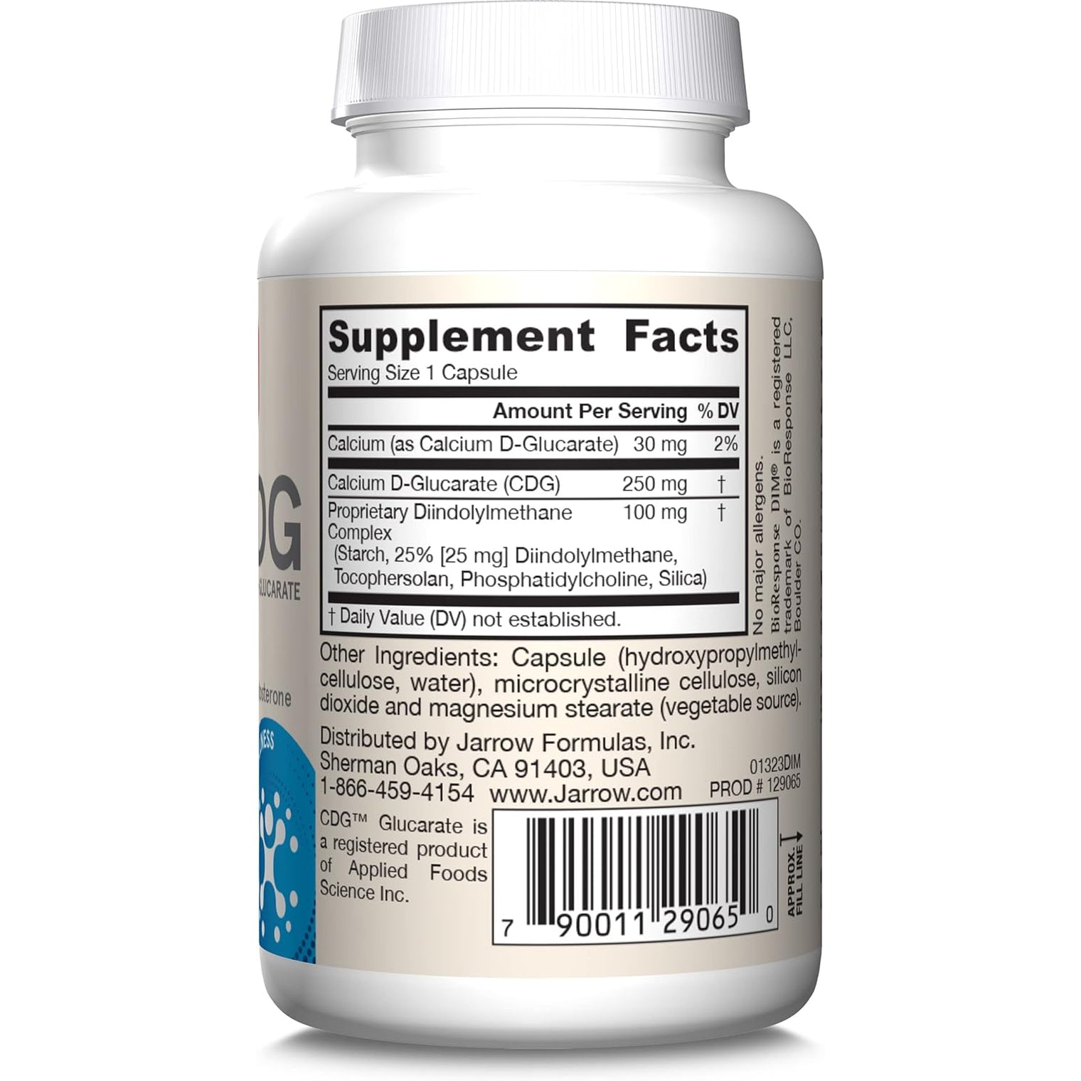 Jarrow Formulas - DIM plus CDG Veggie Capsules - 30 Count - DIM Supplement for Hormone Balance - Non-Gmo, Gluten-Free