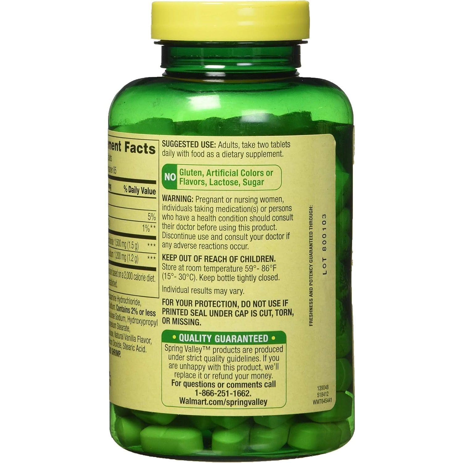 Spring Valley - Glucosamine Chondroitin, Triple Strength, 340 Tablets, Twin Pack