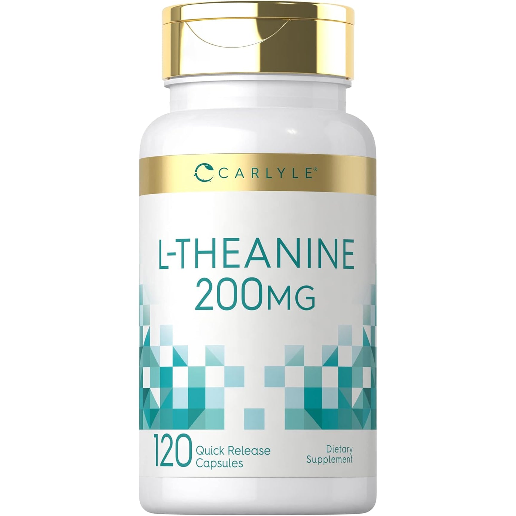 Carlyle L-Theanine 200Mg Supplement | 120 Capsules | Non-Gmo, Gluten Free