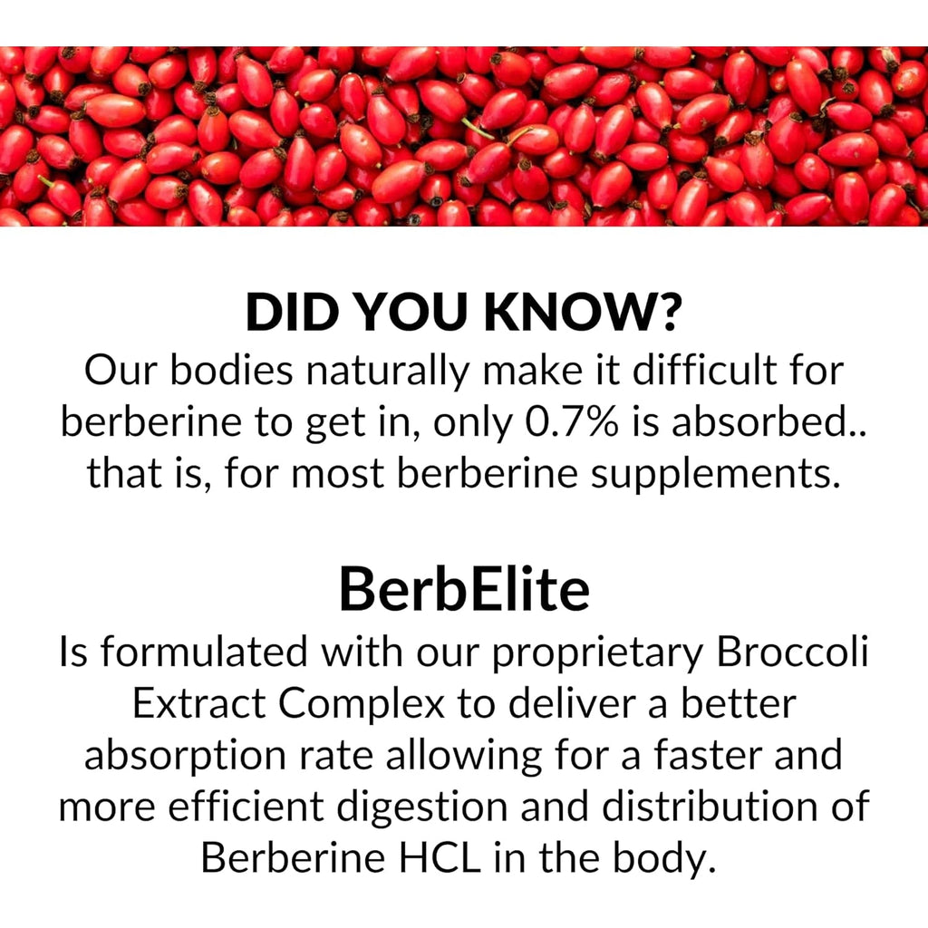 Mara Labs Berbelite | 350Mg Berberine HCL & Broccoli Seed Complex for Increase Bioavailability | 30 Vegan Capsules