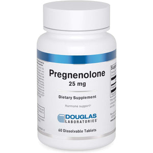 Douglas Laboratories Pregnenolone (25 Mg) - for Pancreas, Cortisol & Liver Support* - Pregnenolone Supplement - Non-Gmo - 60 Tablets