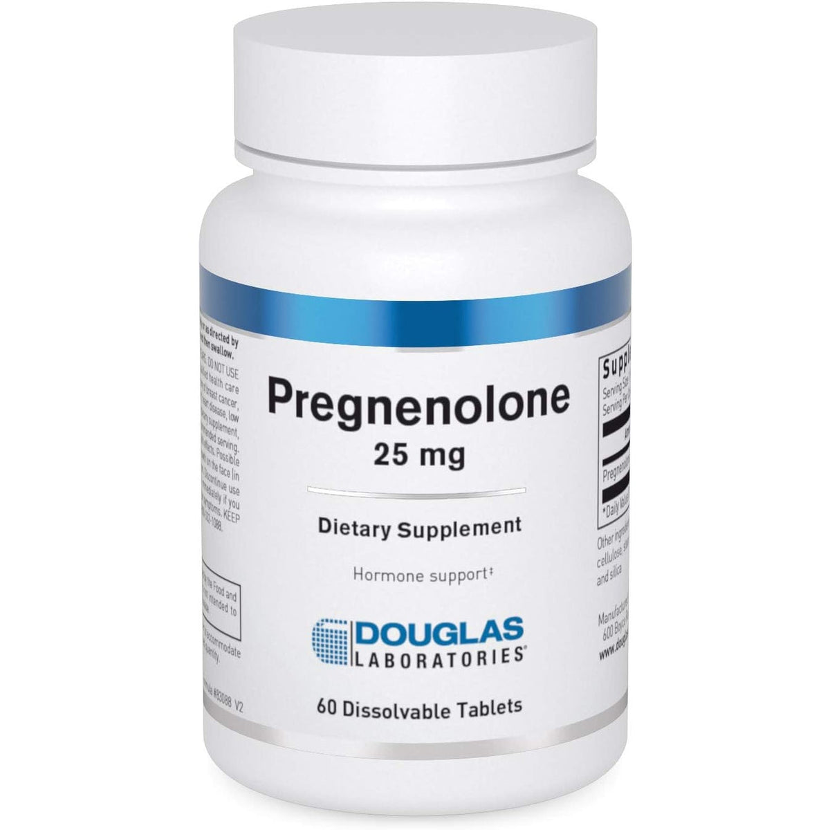 Douglas Laboratories Pregnenolone (25 Mg) - for Pancreas, Cortisol & Liver Support* - Pregnenolone Supplement - Non-Gmo - 60 Tablets