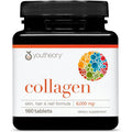 Youtheory Advanced Collagen with Vitamin C - 6,000 Mg Hydrolyzed Collagen Peptides & Amino Acids - Hair, Nails, Joints & Bones Support - 160 Tablets (26-Day Supply)*