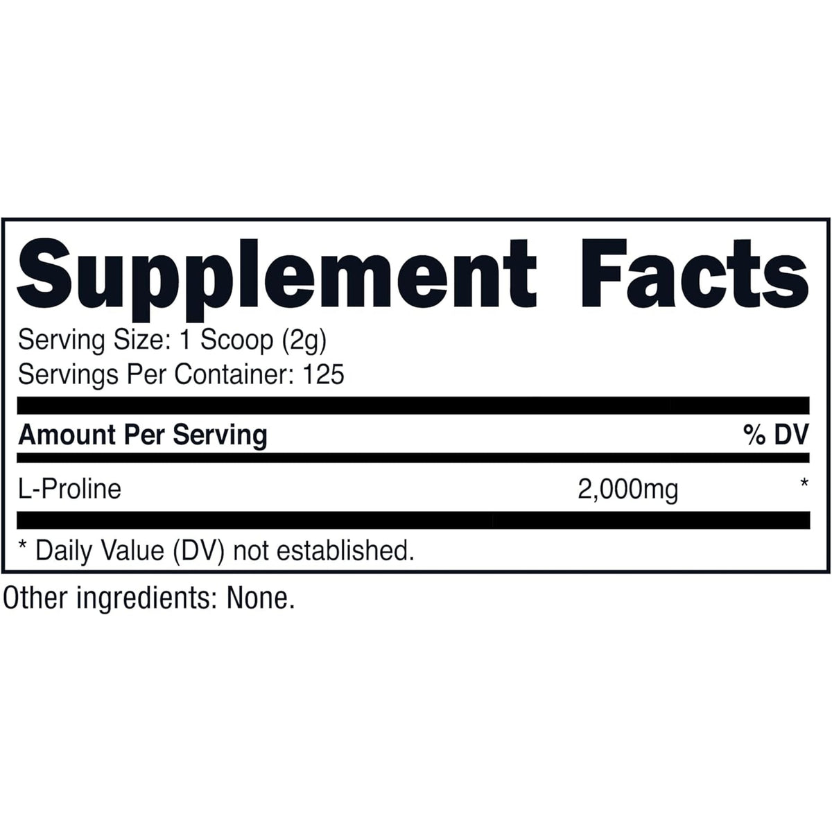 Nutricost L-Proline Powder 250 Grams - 2,000Mg per Serving, Non-Gmo