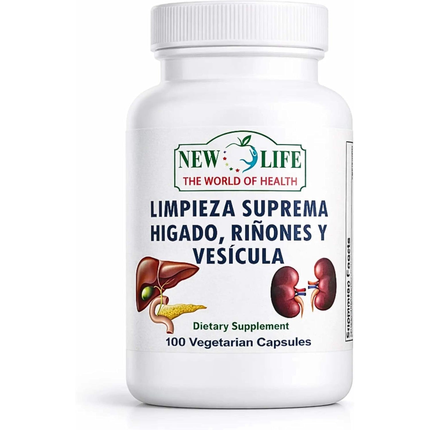 New Life Limpieza Suprema Hígado Riñones Y Vesicula, Healthy Liver Supplement, Dandelion Root, Milk Thistle Extract, 100 Capsules