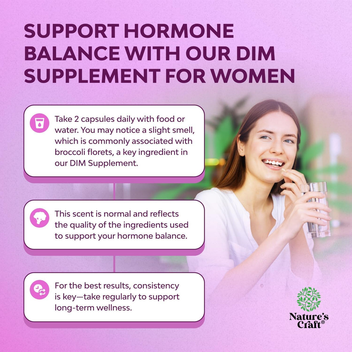 Potent DIM Supplement for Women - Hormone Balance for Women with DIM and Black Pepper Menopause Support and PMS Relief - Menopause Supplements Extra Strength 300Mg per Serving - 120 Count