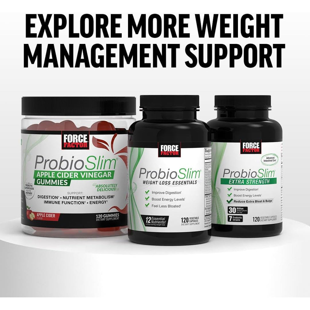 Force Factor Glucoslim Weight Loss Pills & Metabolism Booster, Non-Stimulant Thermogenic Fat Burner & Appetite Suppressant, with Clinically Studied Slendacor, 90 Vegetable Capsules