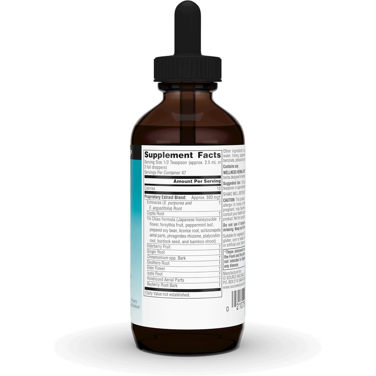 Source Naturals Wellness Herbal Kids Liquid Formula - for Immune System Support - 4 Fluid Oz