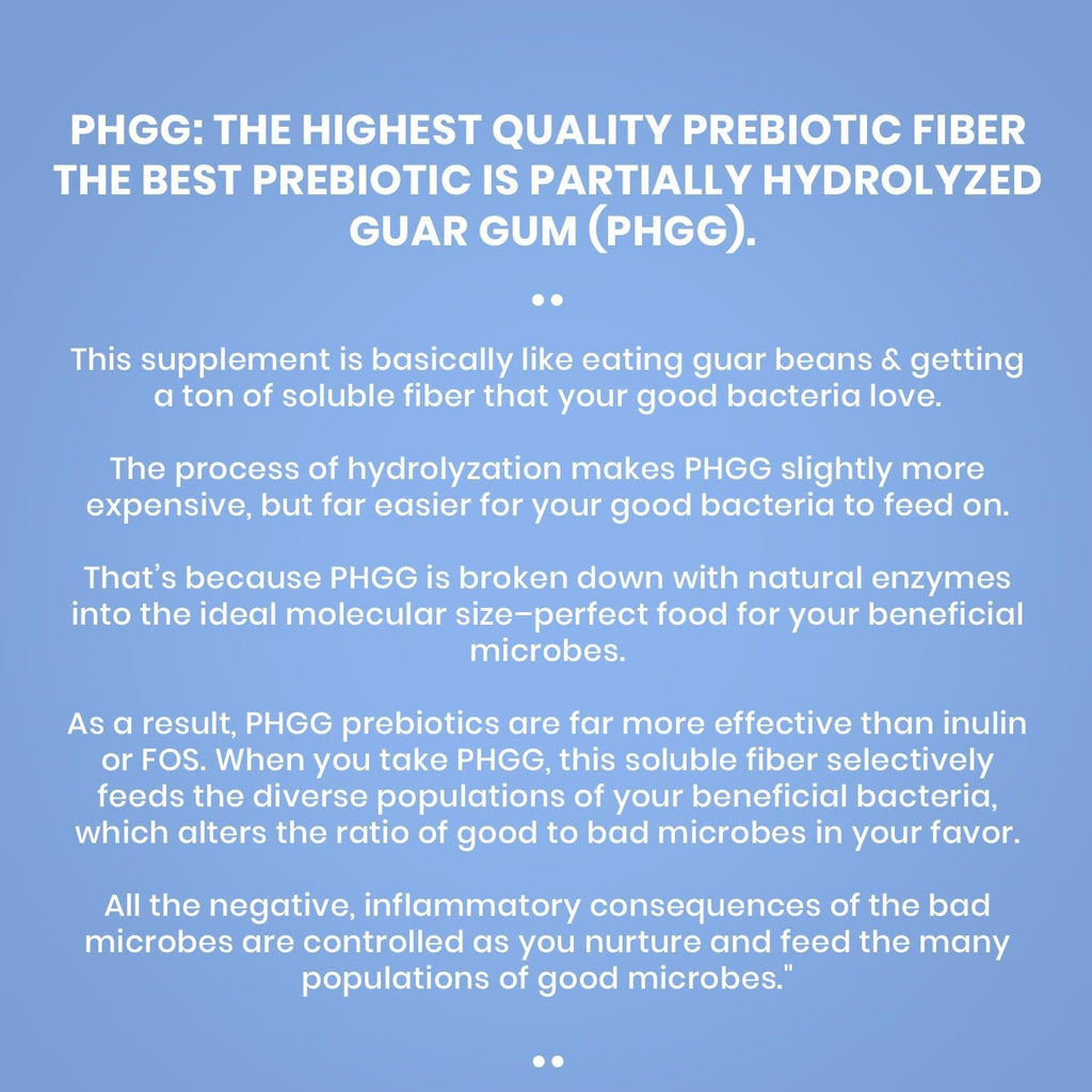 PERFECT PASS Prebiotic PHGG Partially Hydrolyzed Guar Gum 210G Powder - 100% Natural Gluten Free Non GMO - Certified Kosher Vegetarian Sugar Free