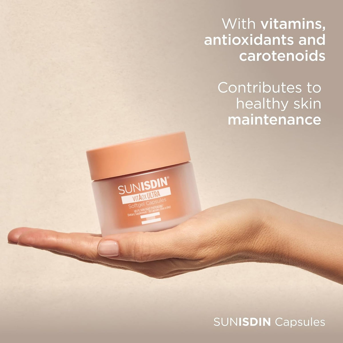 SUNISDIN - Daily Skin Care Antioxidant Supplement with Vitamin E and a - 30 Softgel Capsules