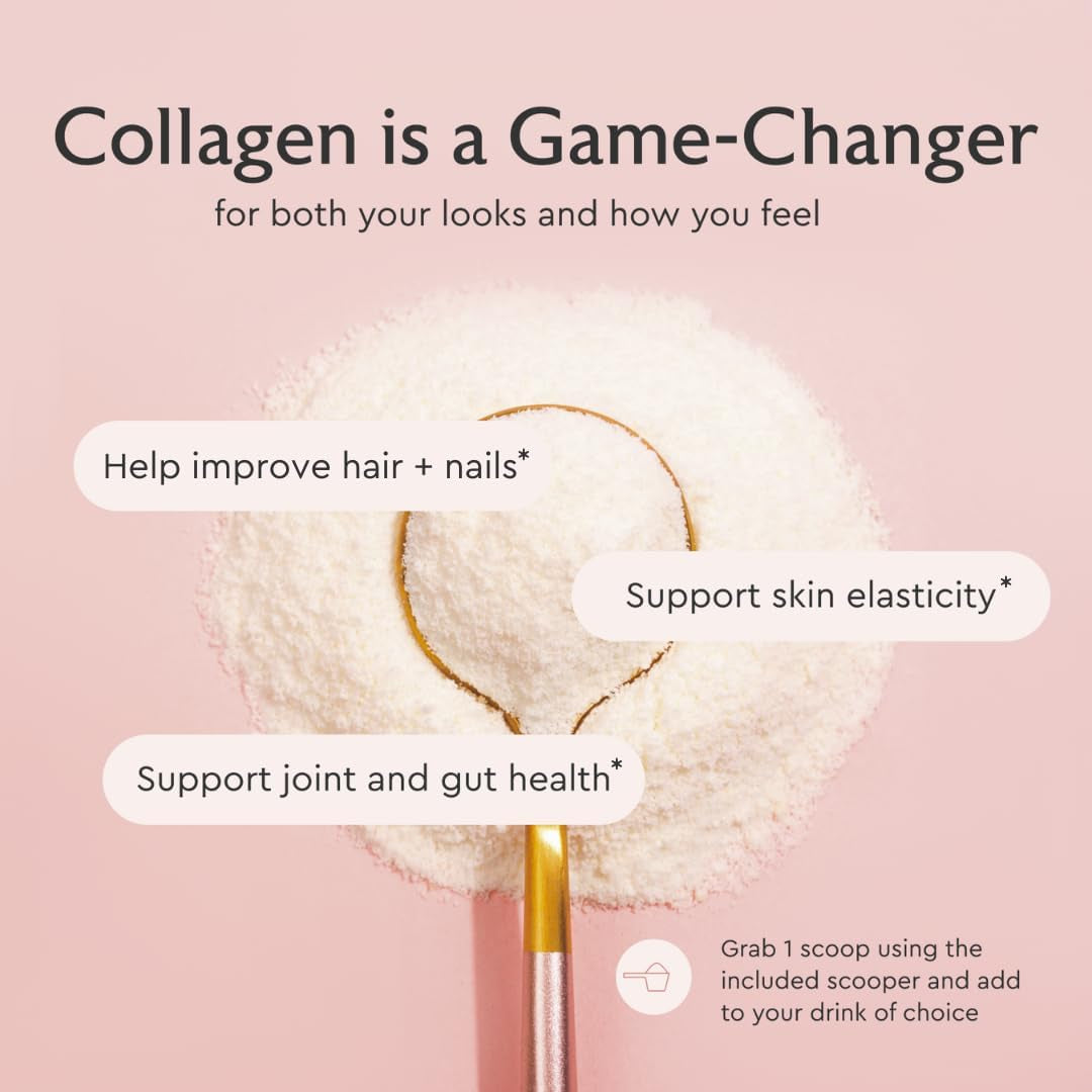 Alaya Multi Collagen Powder - Supports Hair, Skin, Nails & Bone Health for Women and Men - 5 Types Hydrolyzed Collagen Peptides Protein Powder Supplement - NSF Certified - (20 Serving)