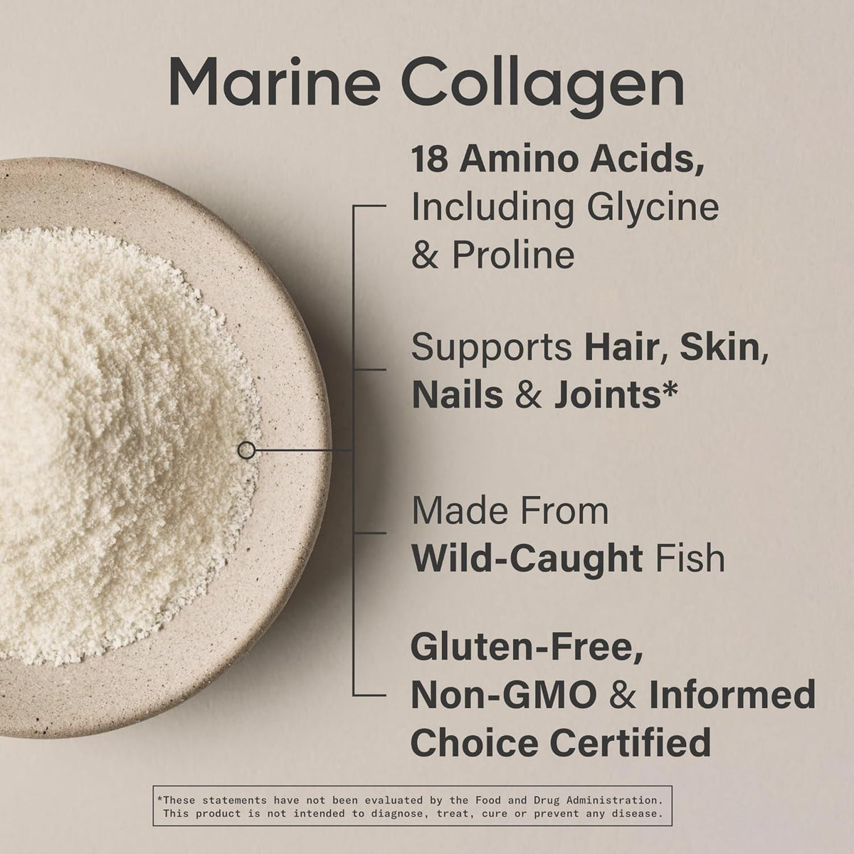 Sports Research Marine Collagen Peptides Powder - Sourced from Wild-Caught Fish, Pescatarian Friendly, Keto Certified & Non-Gmo Tested - Easy to Mix in Water or Juice! (34 Servings)