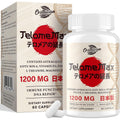Telomere Lengthening Supplements – Organic Astragalus, Gotu Kola, Vitamin D3, Folate, L-Theanine – Anti-Aging, DNA Repair, Immune & Cellular – 60 Vegan Capsules, Made in Japan (1 Bottle)