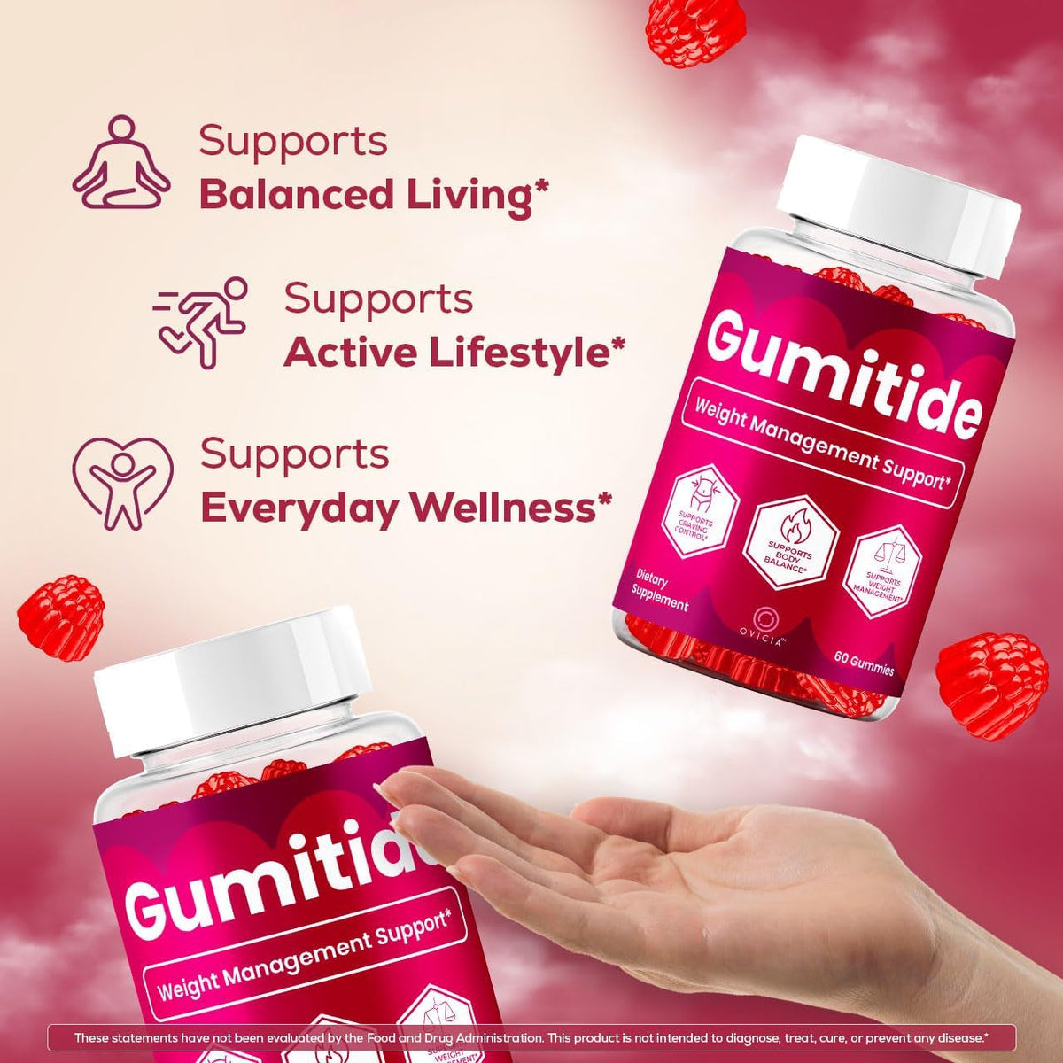 Gumitide Gummies - Gumi Tide Support Advanced Formula Gummy Maximum Strength, Daily Gumitidegummies Premium All Natural Ingredients Overall Health & Wellness Reviews, 60 Gummies for 1 Month
