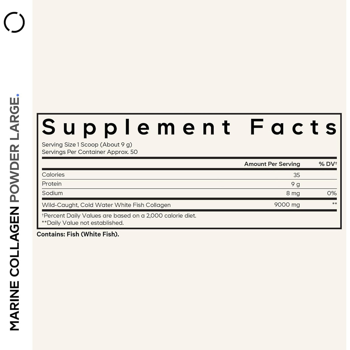 Codeage Marine Collagen Powder - Wild-Caught Hydrolyzed Fish Collagen Peptides - Type 1 & 3 Collagen Protein Supplement - Amino Acids for Skin, Hair, Nails - Paleo Friendly, Non-Gmo, 15.87 Ounces