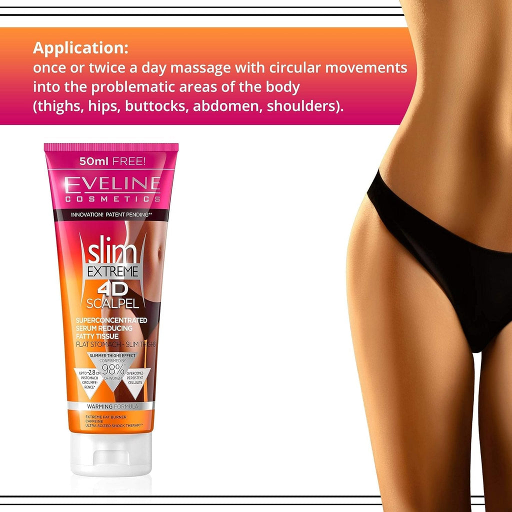 Eveline Cosmetics Slim Extreme 4D Ultra-Concentrated Fat-Reducing Serum with SCALPEL SHAPE DESIGNER™ Technology