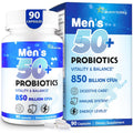 Probiotics for Men, Advanced 50+ Mens Probiotic, Comprehensive Gut & Energy Support with 850 Billion CFU, 1800Mg Prebiotics Fiber – Tailored Wellness Mens Probiotics for Gut Health over 50, 90 Capsule
