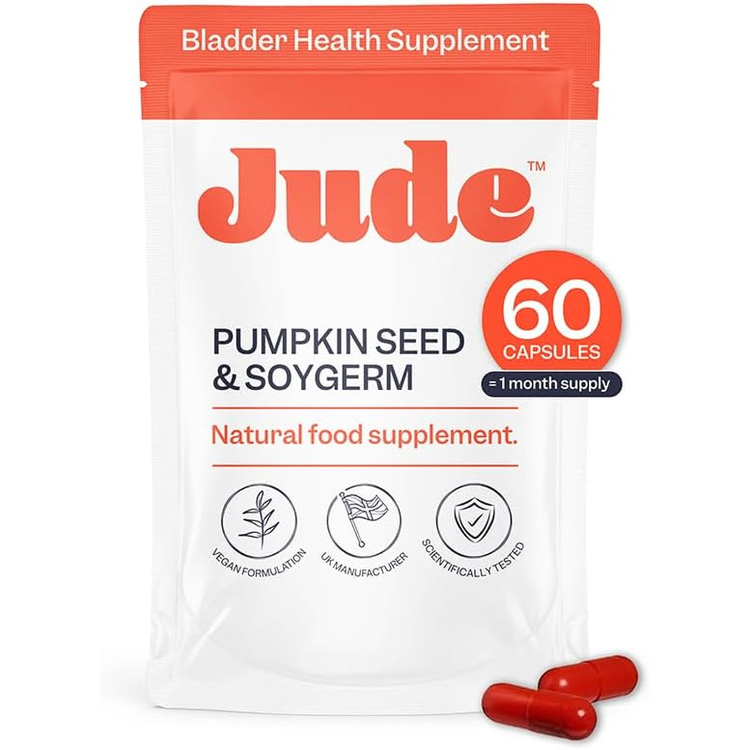 Jude Bladder Control Supplements for Women | Overactive Bladder Support Pills to Reduce Leakage and Incontinence | Go Less for Frequent Urination | 60 Count (1 Month Supply)