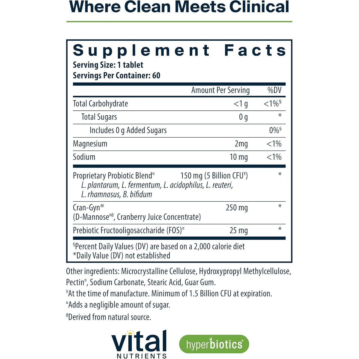 Hyperbiotics Vital Nutrients Pro Women Probiotics for Women | Vaginal Probiotics for PH Balance | Oral Probiotic for Vaginal Health and Urinary Tract Health | 6 Targeted Strains | 60 Vegan Tablets